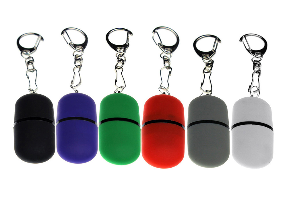 Изображение №4 | USB 2.0- флешка «Goutte Soft-touch» на 512 Мбайт каплевидной формы 512Mb (серый)