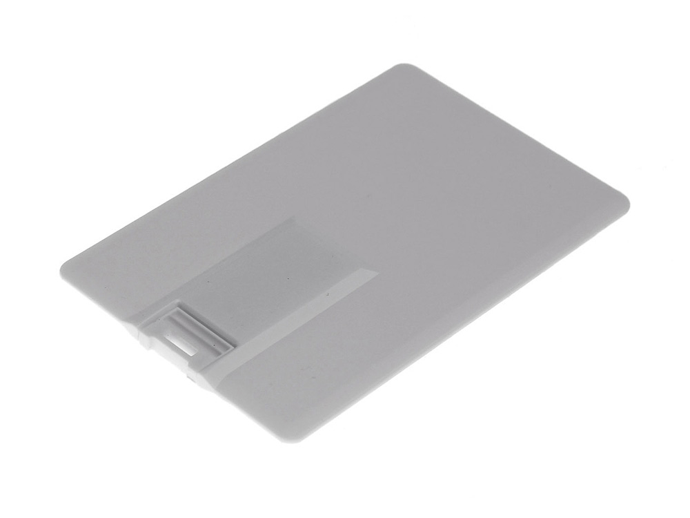 Изображение №2 | USB 3.0- флешка на 16 Гб в виде визитки, с раскладным чипом 16ГБ (белый)