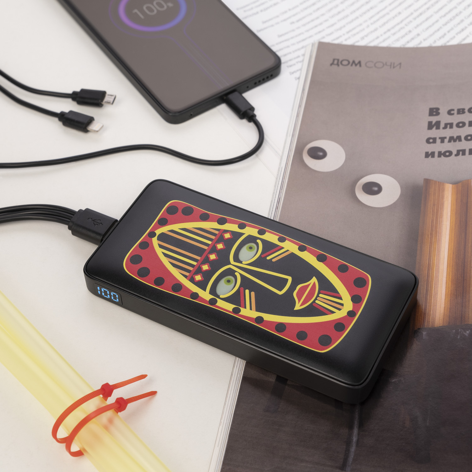 Изображение №9 | Внешний аккумулятор с цветной подсветкой Анкор Макс Плюс PD (Ancor PD Max Plus) 10000 mAh, черный