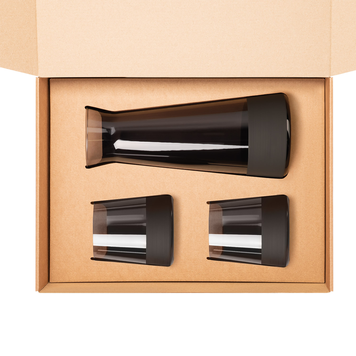 Изображение №2 | Подарочный набор декантер + 2 стакана Блэк Эдишн (Black Edition), черный