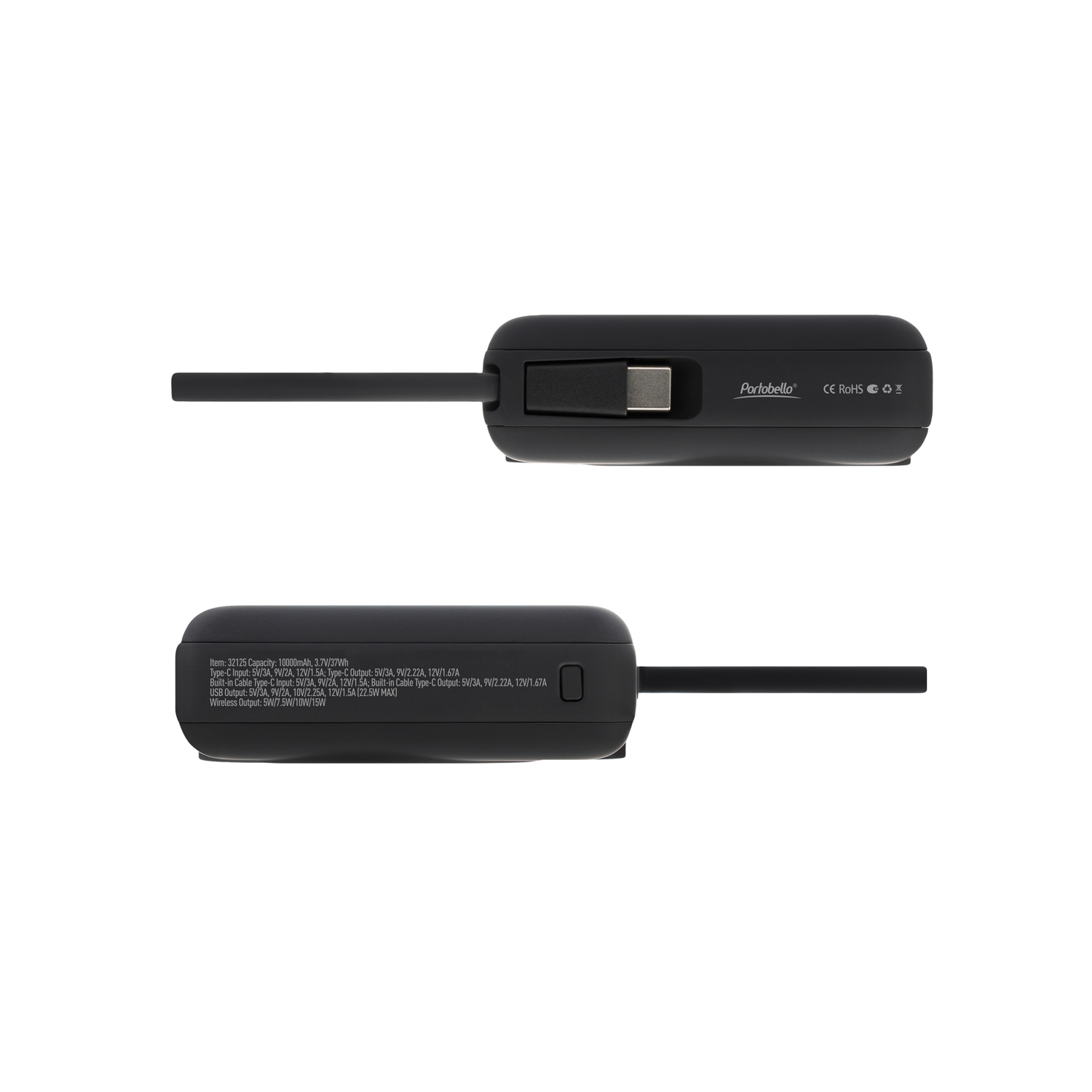 Изображение №7 | Внешний аккумулятор с подсветкой Риттер PD (Ritter PD) 10000mAh с функцией беспроводной зарядки 15W, черный