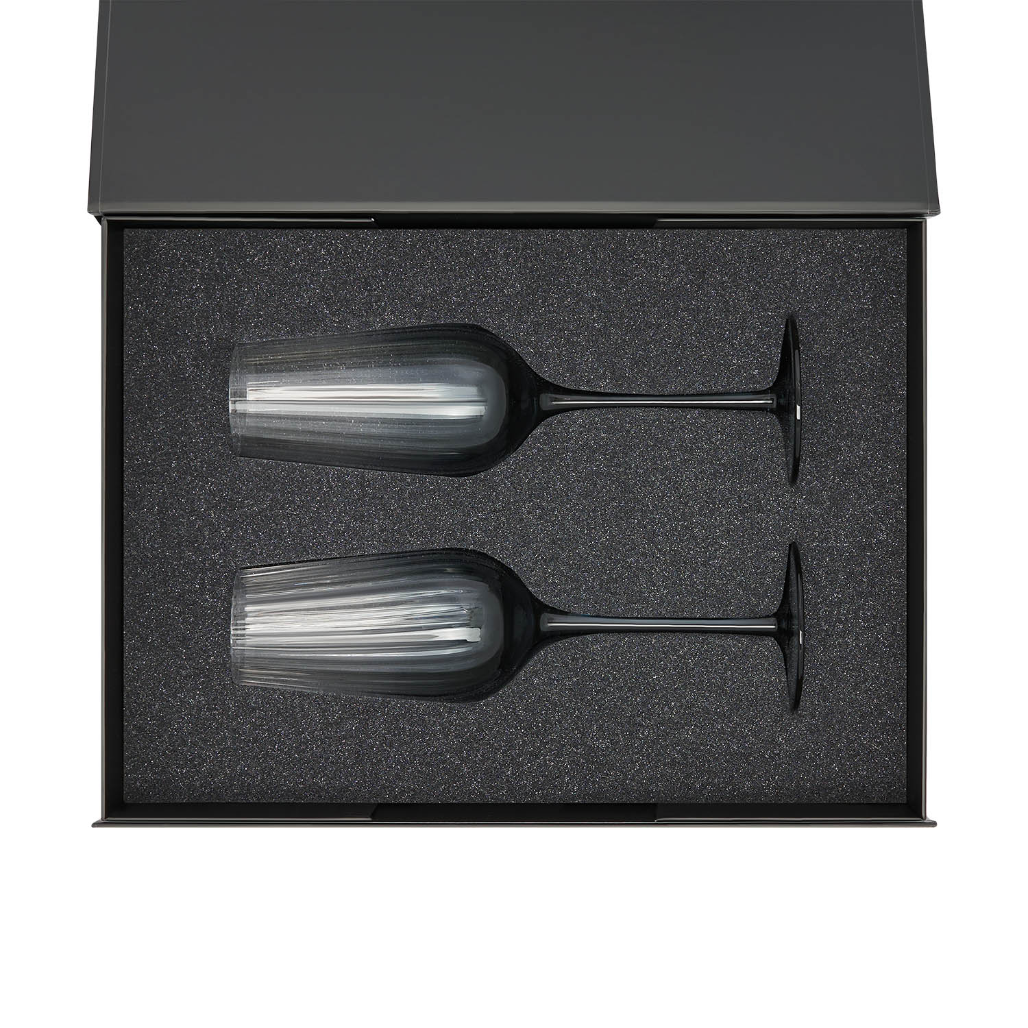 Изображение №2 | Подарочный набор 2 бокала для шампанского Мансера (Mancera) в черной коробке