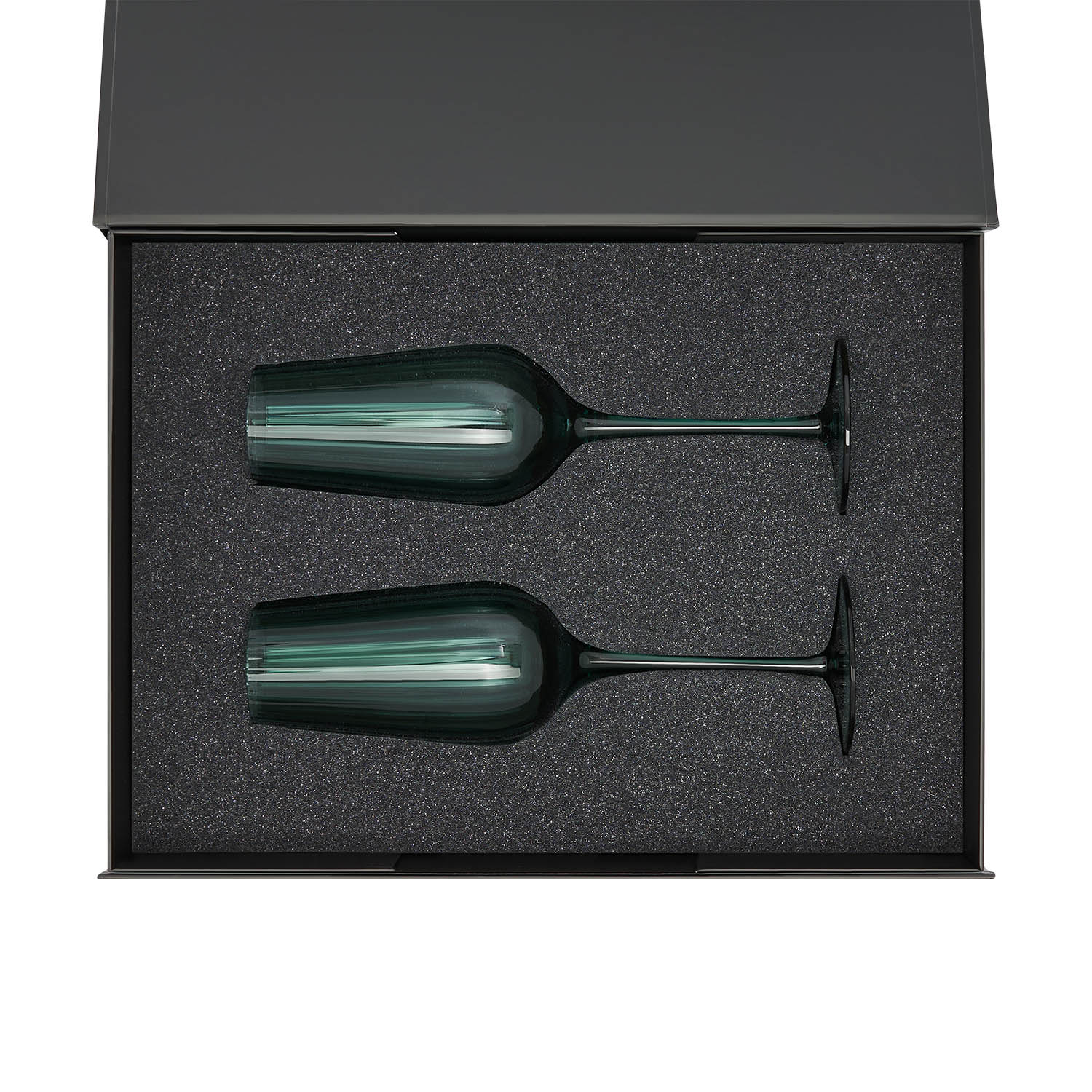 Изображение №2 | Подарочный набор 2 бокала для шампанского Капри (Capri) в черной коробке