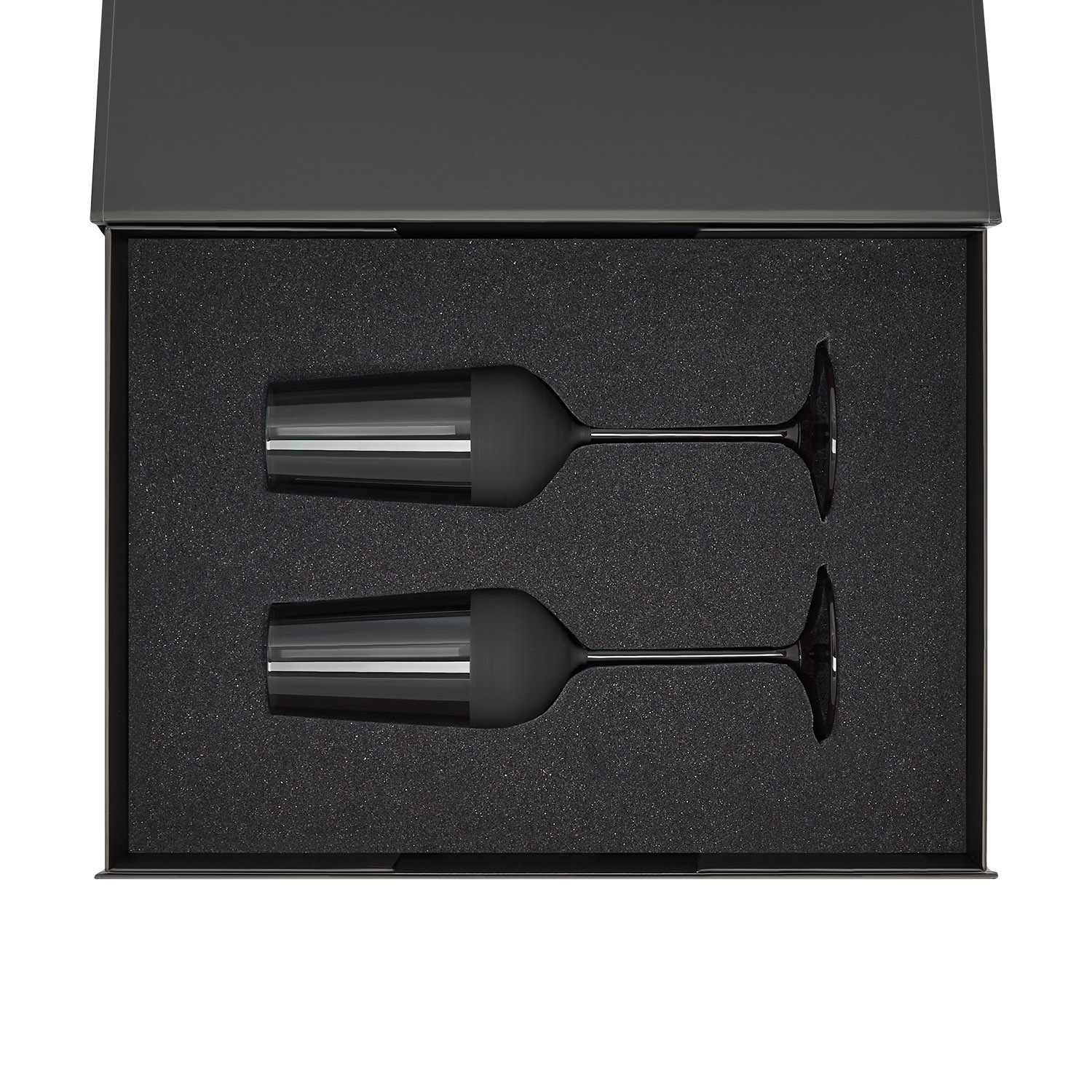 Изображение №2 | Подарочный набор 2 бокала для шампанского Блэк Эдишн (Black Edition) в черной коробке