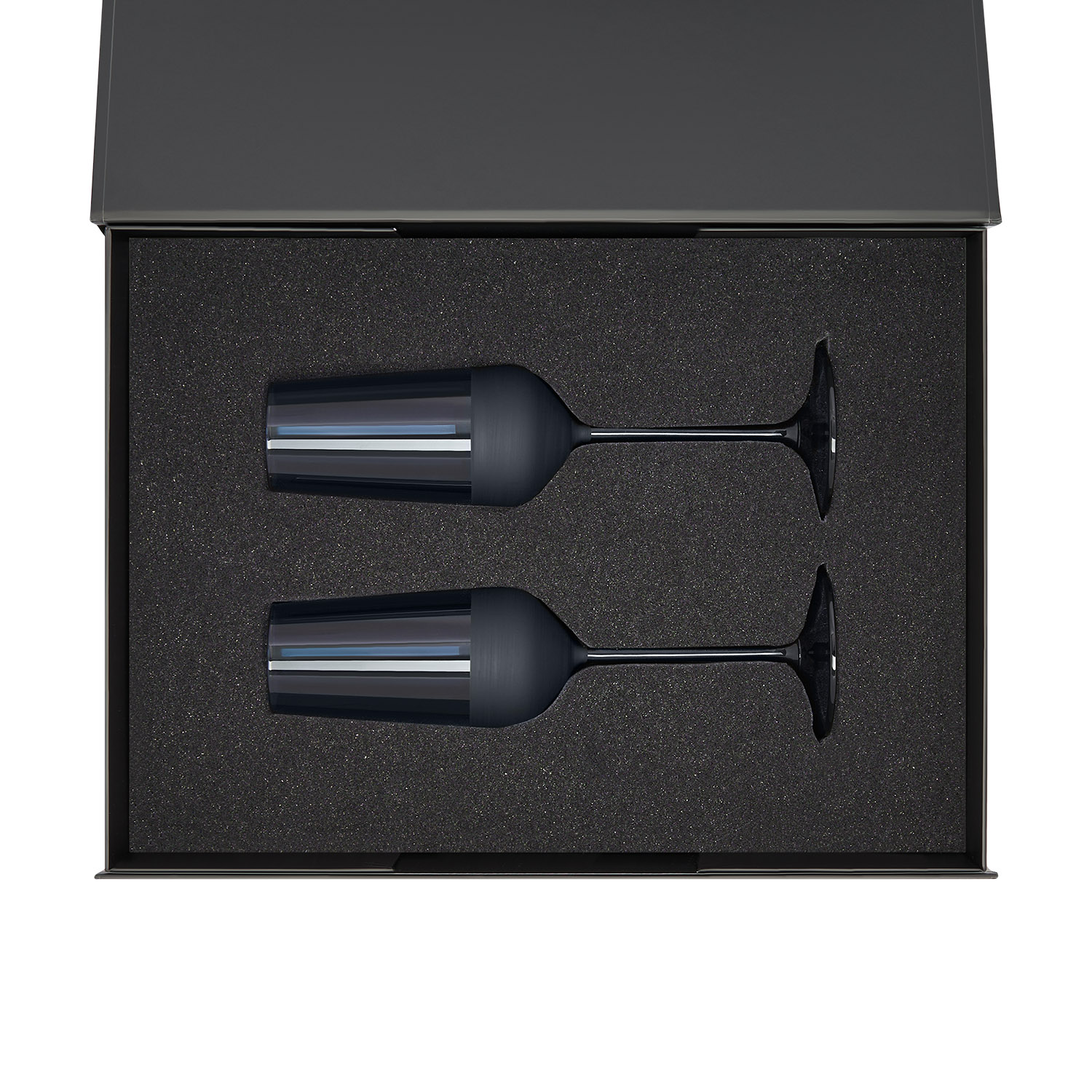 Изображение №2 | Подарочный набор 2 бокала для шампанского Сапфир (Sapphire) в черной коробке