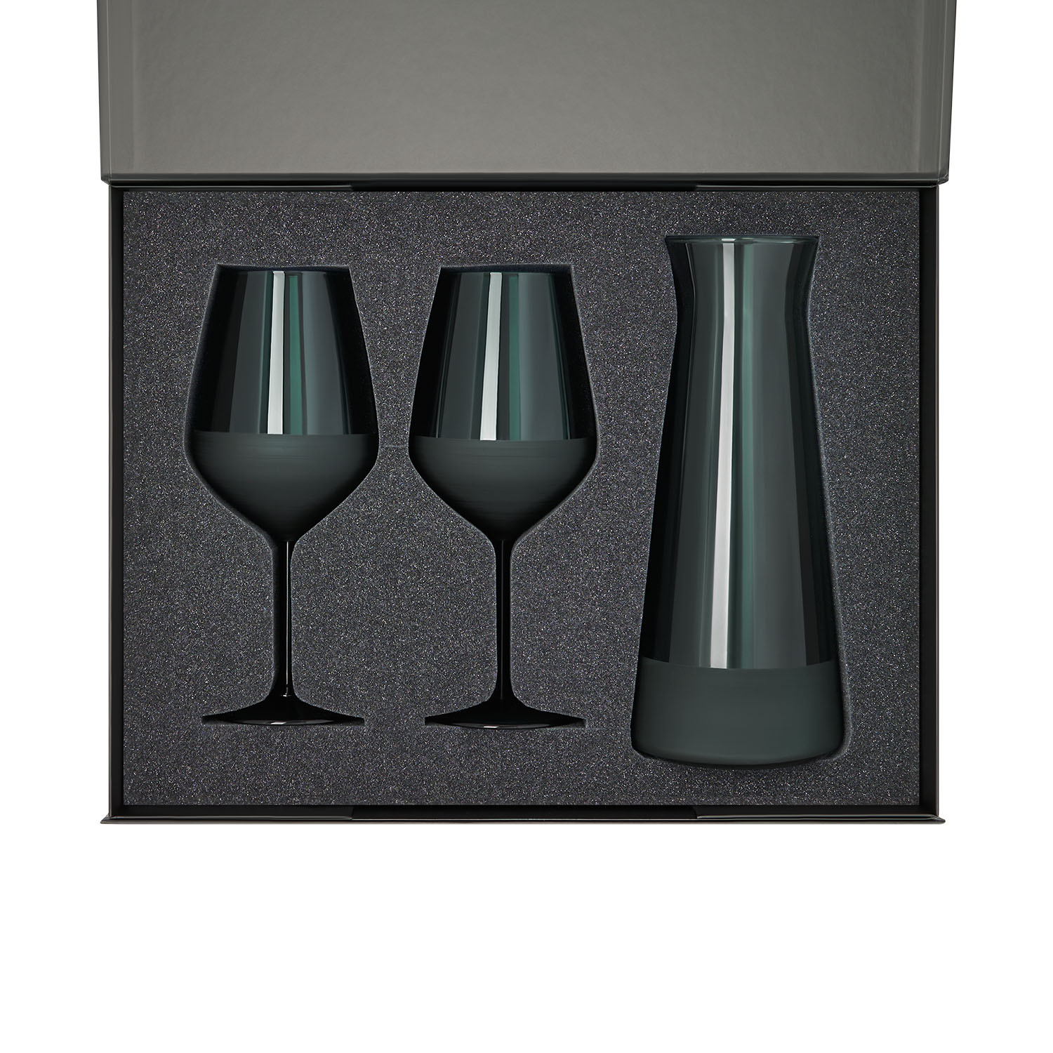 Изображение №2 | Подарочный набор декантер + 2 бокала для вина Эмеральд (Emerald) в черной коробке