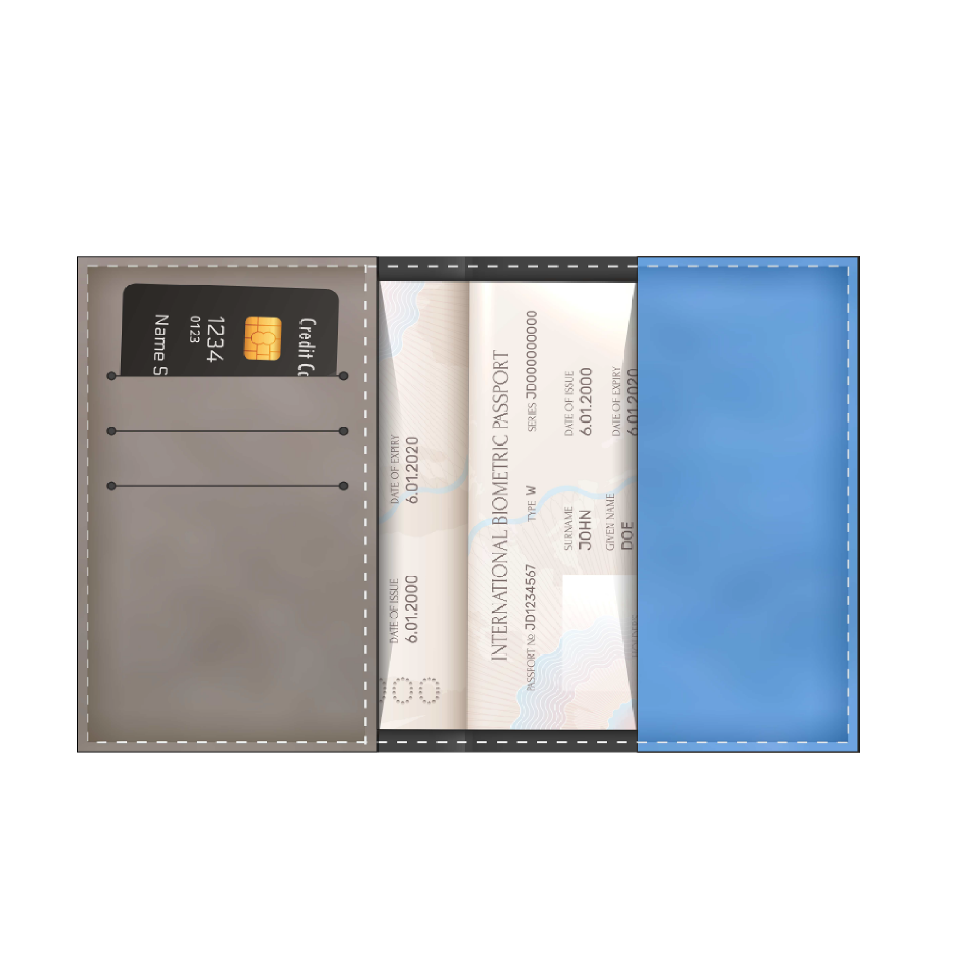 Изображение №1 | Обложка для паспорта Буру (Buru). Под заказ