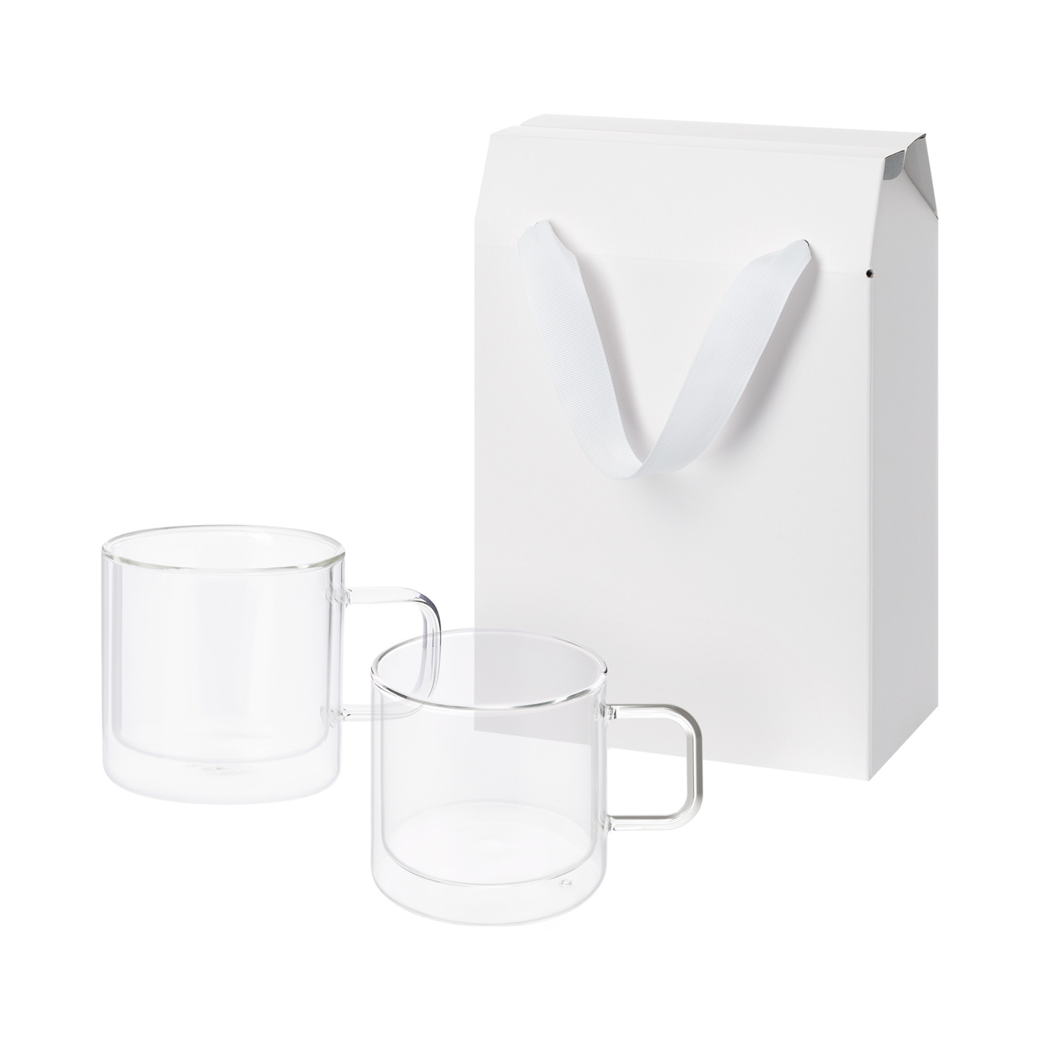 Изображение №1 | Подарочный набор 2 стеклянные кружки Луна (Luna) в коробке-пакете