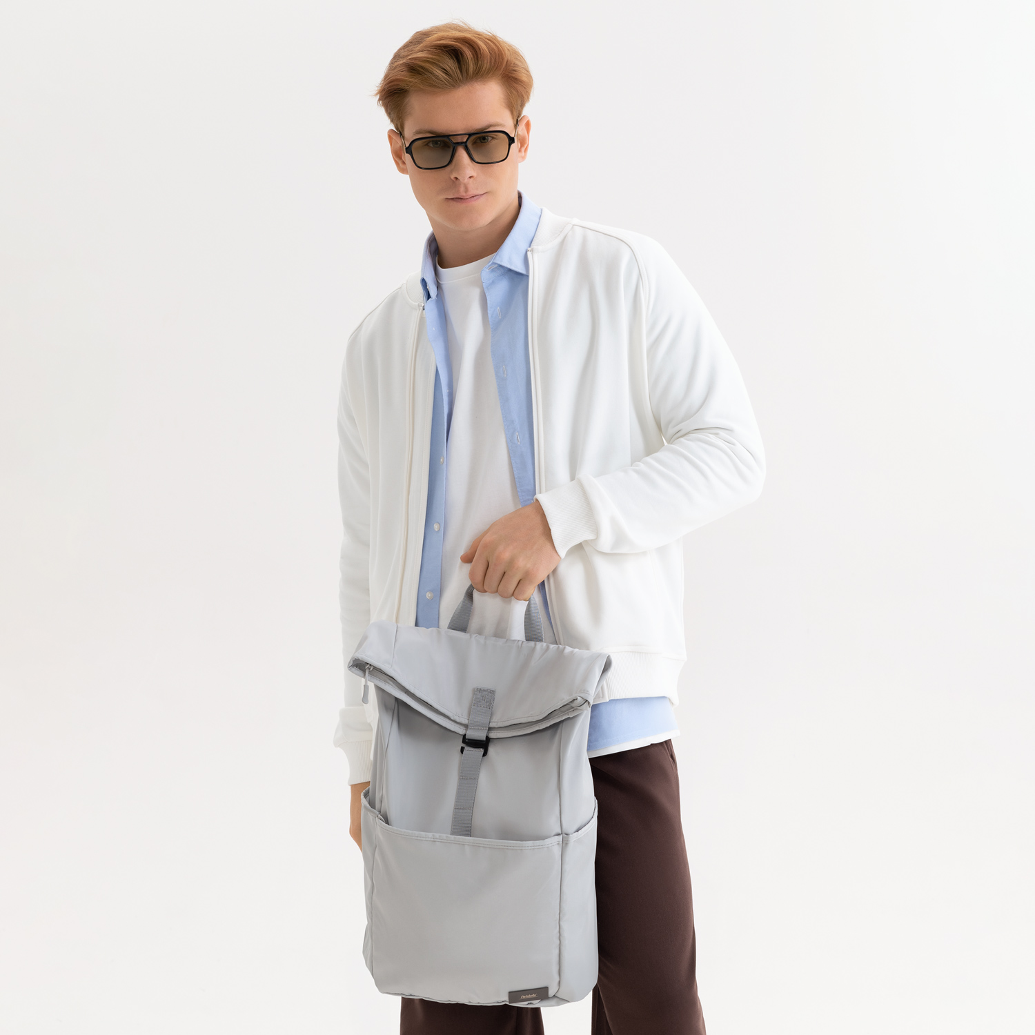 Изображение №6 | Толстовка на молнии, унисекс Торрес (Torres) белая, размер M