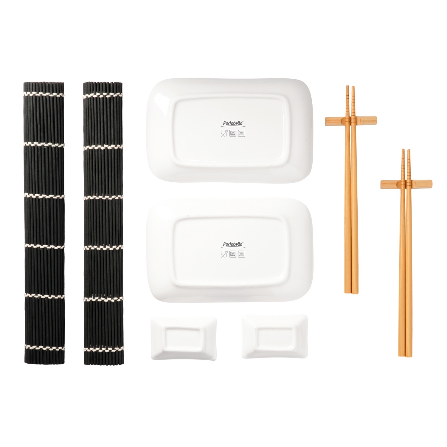 Изображение №4 | Набор для сервировки суши Токио (Tokyo) (10 предметов), черный