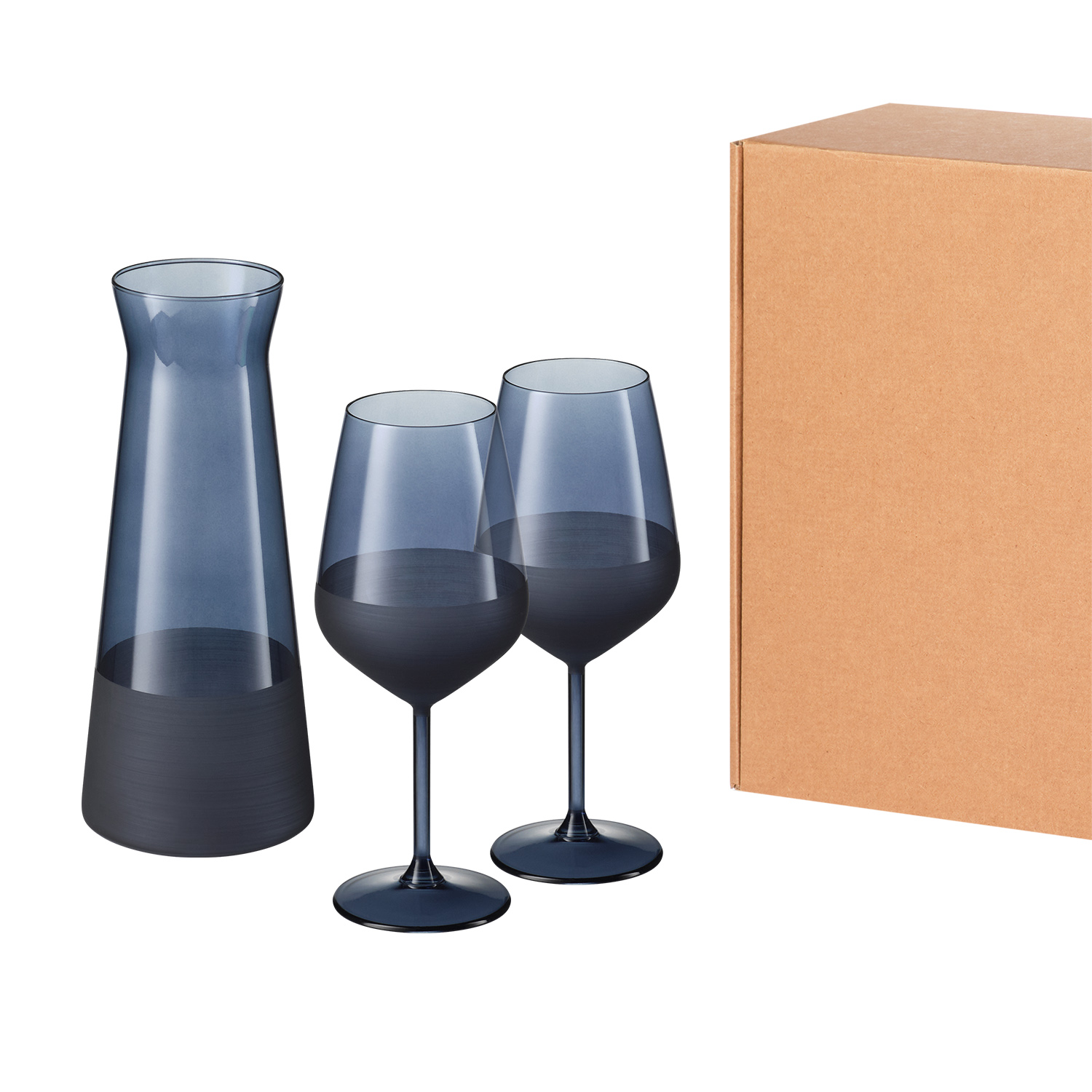 Изображение №1 | Подарочный набор декантер + 2 бокала, Сапфир (Sapphire) синий