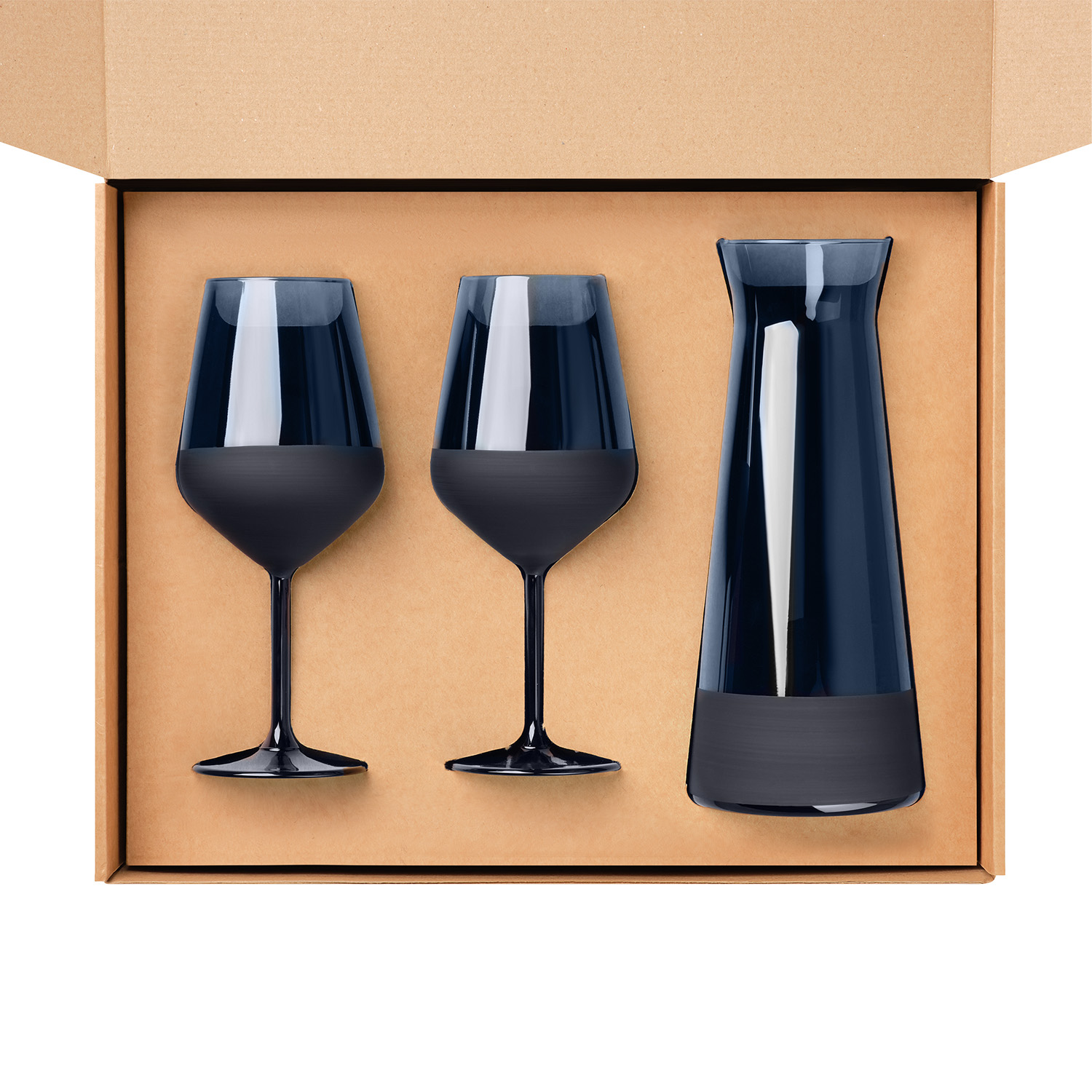 Изображение №2 | Подарочный набор декантер + 2 бокала, Сапфир (Sapphire) синий