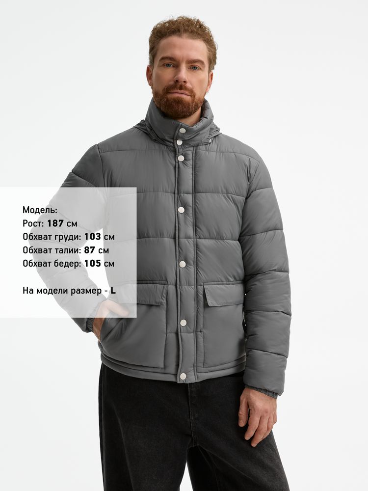 Изображение №8 | Куртка Ben Mac, серая, размер S