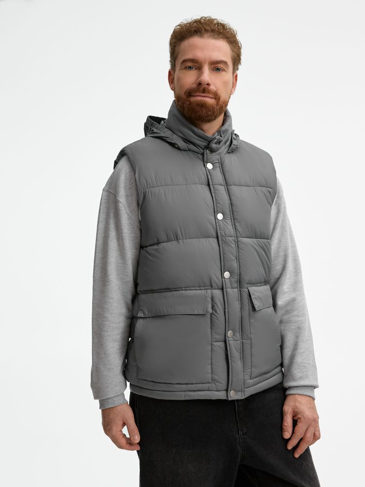 Изображение №8 | Жилет Ben Mac, серый, размер S