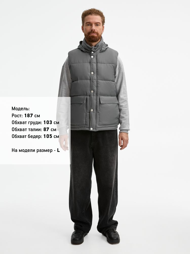 Изображение №14 | Жилет Ben Mac, серый, размер S