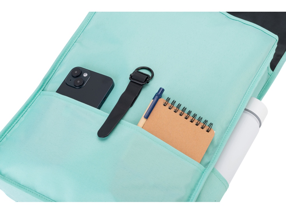 Изображение №11 | Рюкзак «Rony» из переработанного пластика (мятный)