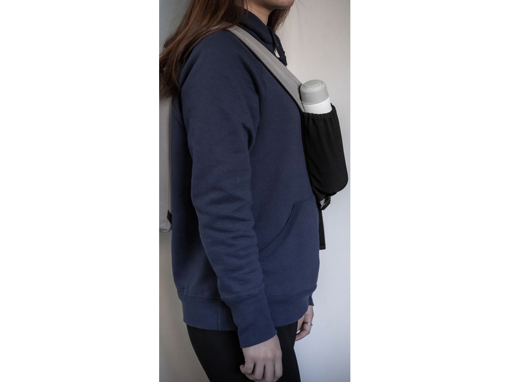 Изображение №9 | Сумка-слинг «Nomad» на одно плечо из водостойкого переработанного пластика (серый)