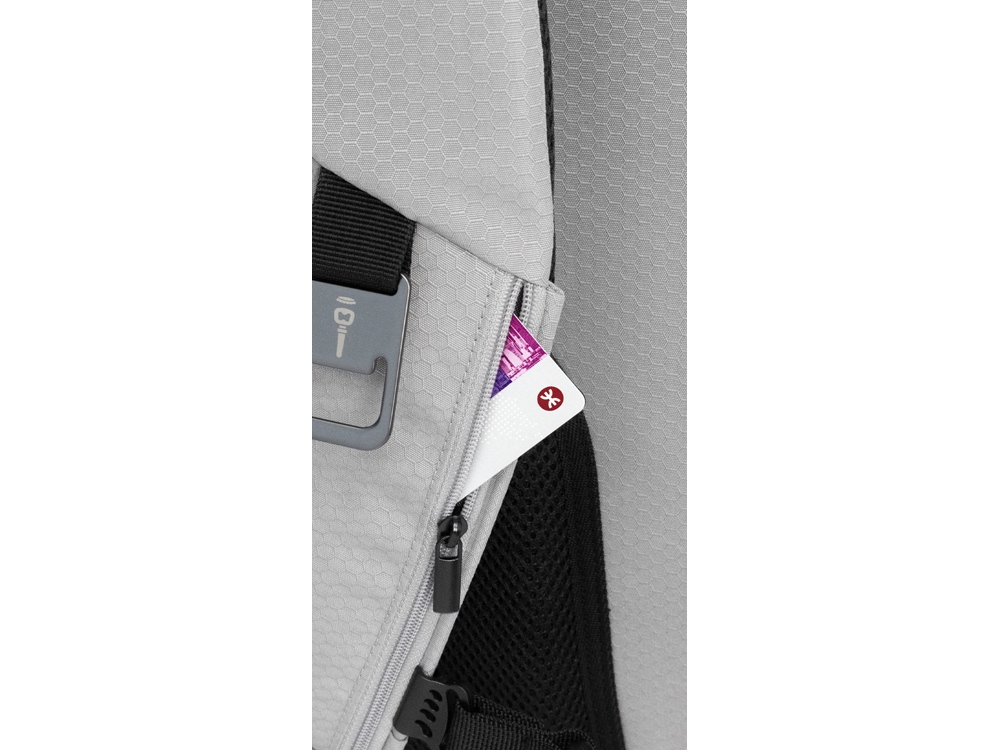 Изображение №13 | Рюкзак Nomad для ноутбука 15.6'' из водостойкого переработанного пластика с изотермическим отделением (серый)