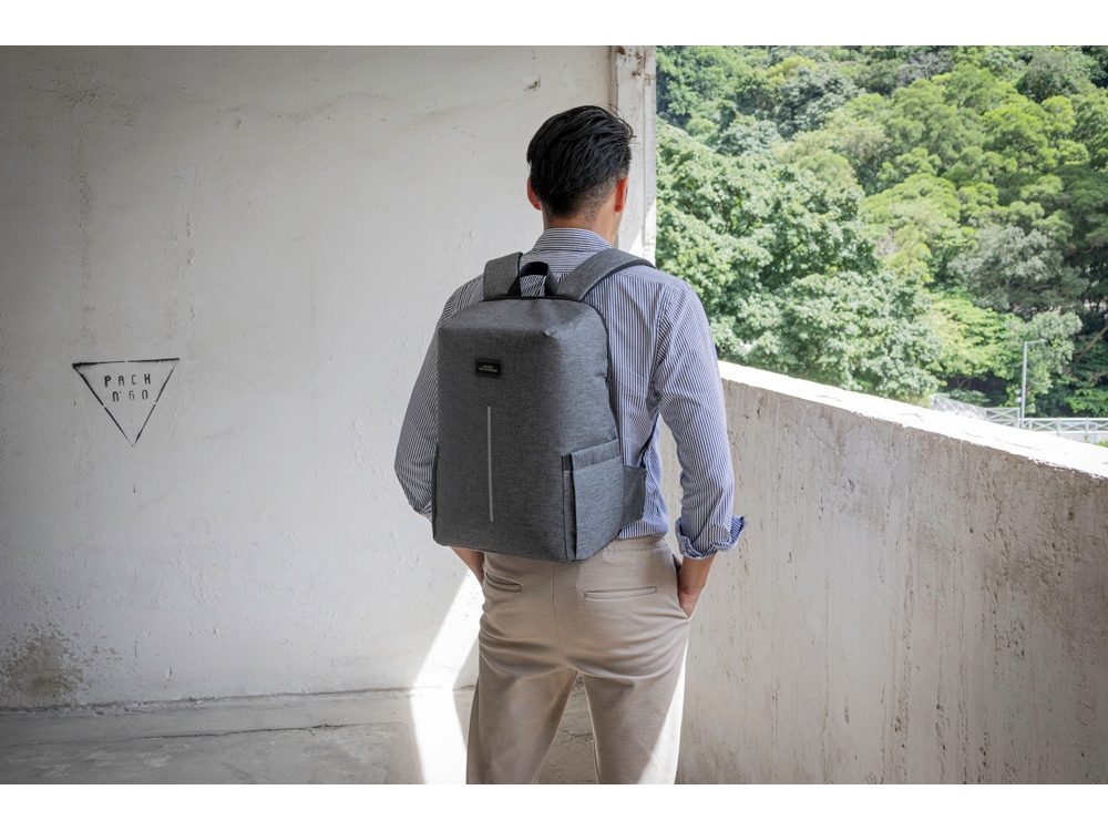 Изображение №15 | Антикражный рюкзак Phantome Lite 2 для ноутбука 16'' из переработанного пластика (серый)