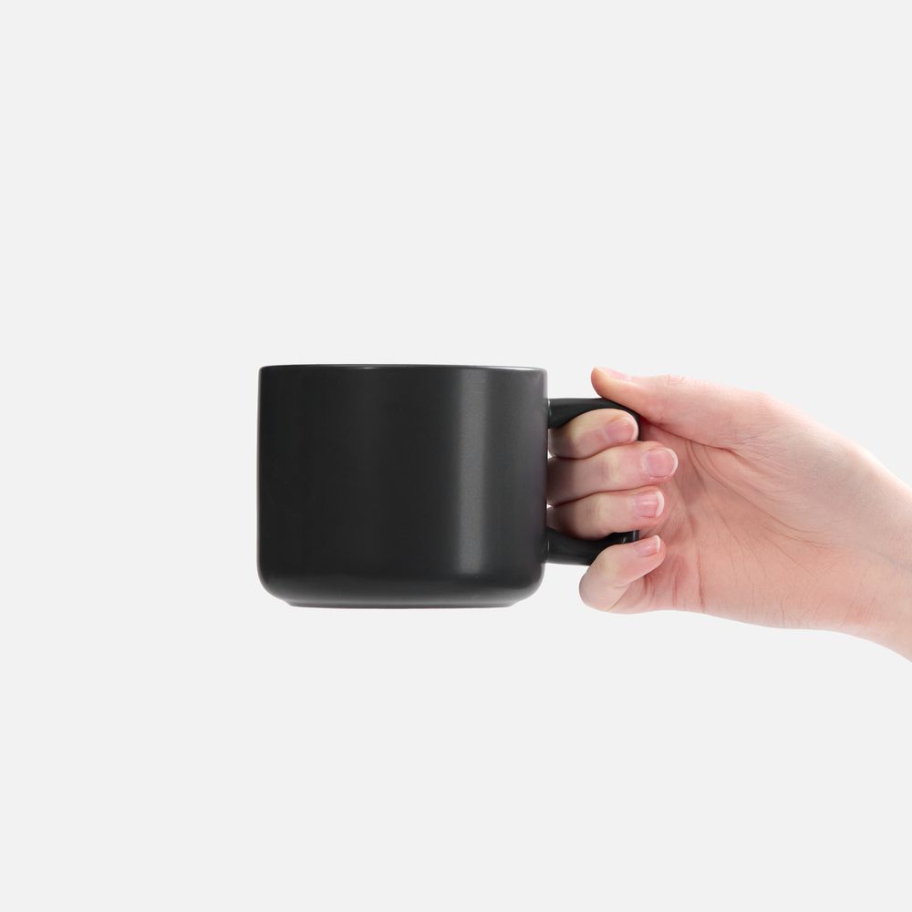 Изображение №3 | Чашка Jumbo в коробке матовая, черная