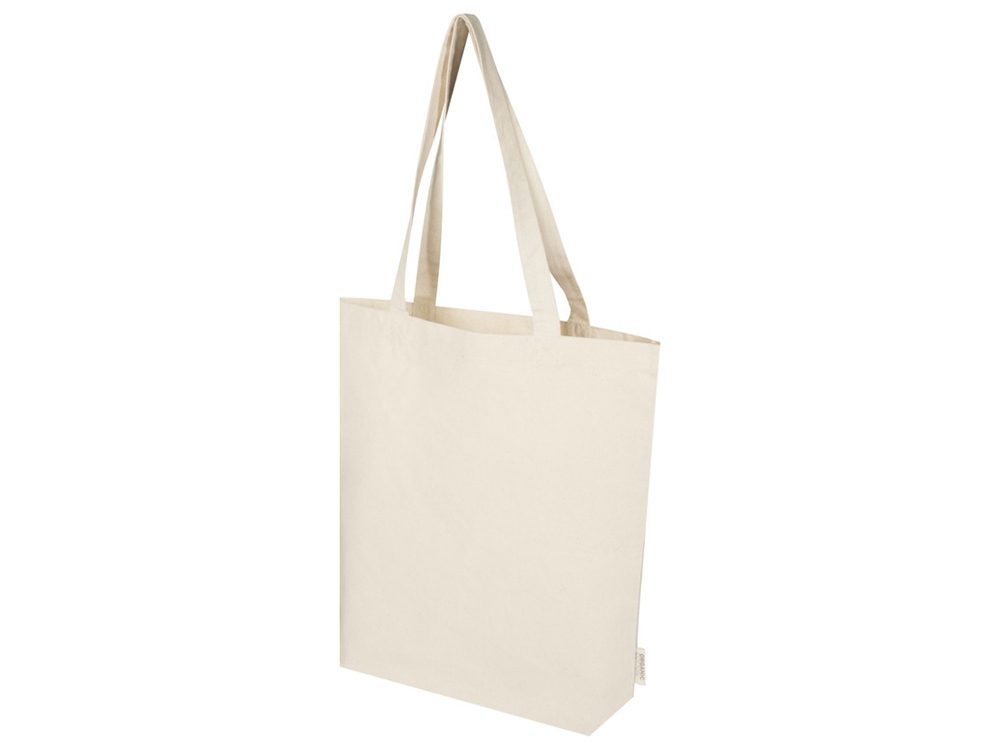 Изображение №1 | Эко-сумка из органического материала с широким дном «Orissa» (натуральный)