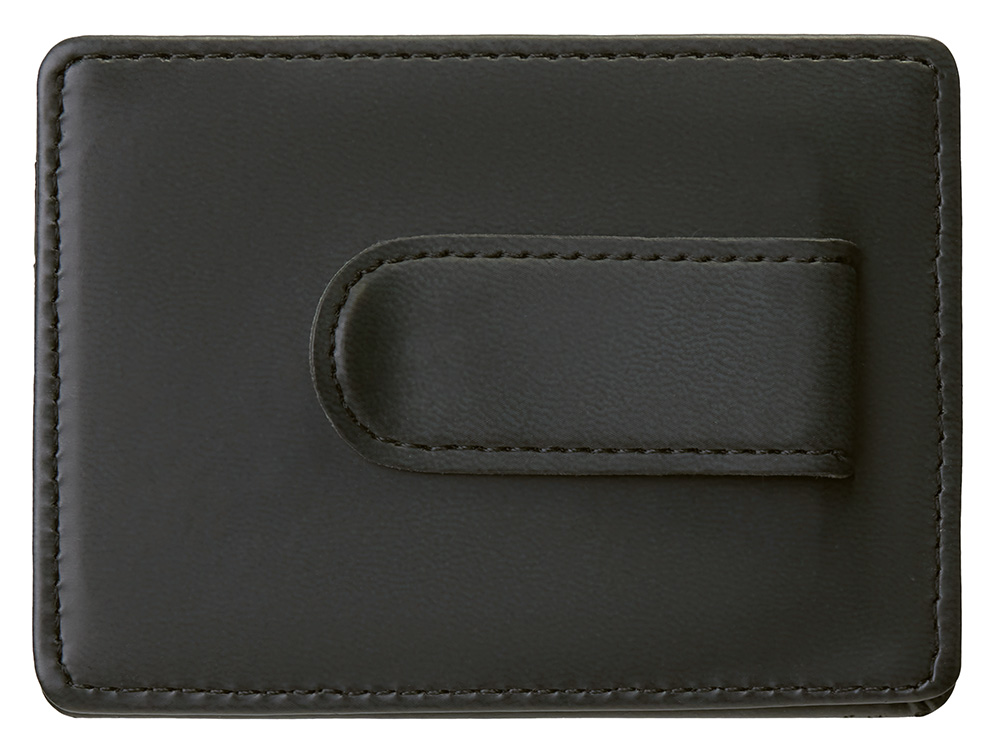 Изображение №3 | Картхолдер для двух карт и наличных денег с зажимом «Crave» (черный)