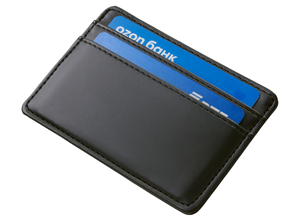 Изображение №4 | Картхолдер для двух карт и наличных денег с зажимом «Crave» (черный)