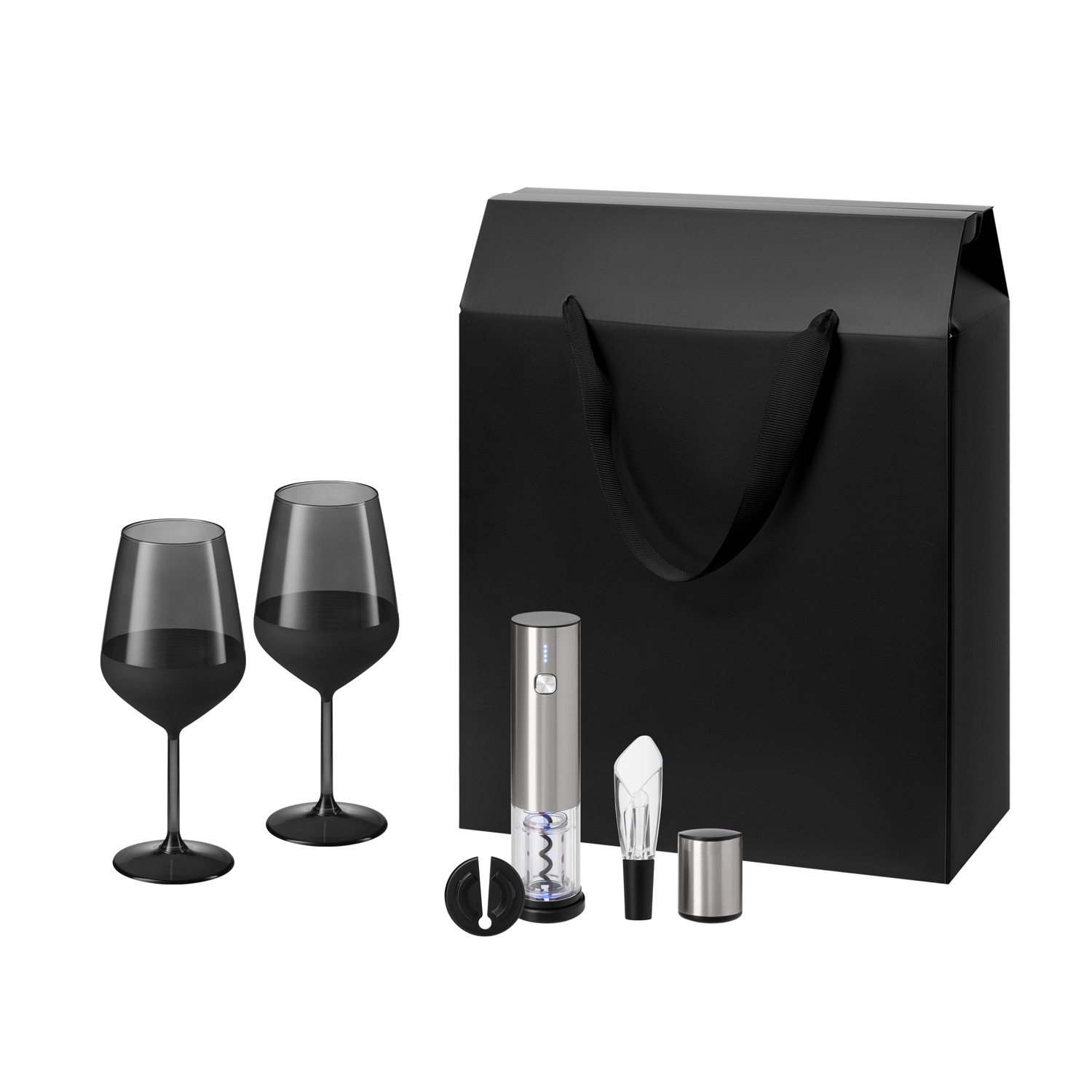 Изображение №1 | Подарочный набор Блэк Эдишн (Black Edition), Винтаро (Vintaro) (2 бокала + набор для вина)