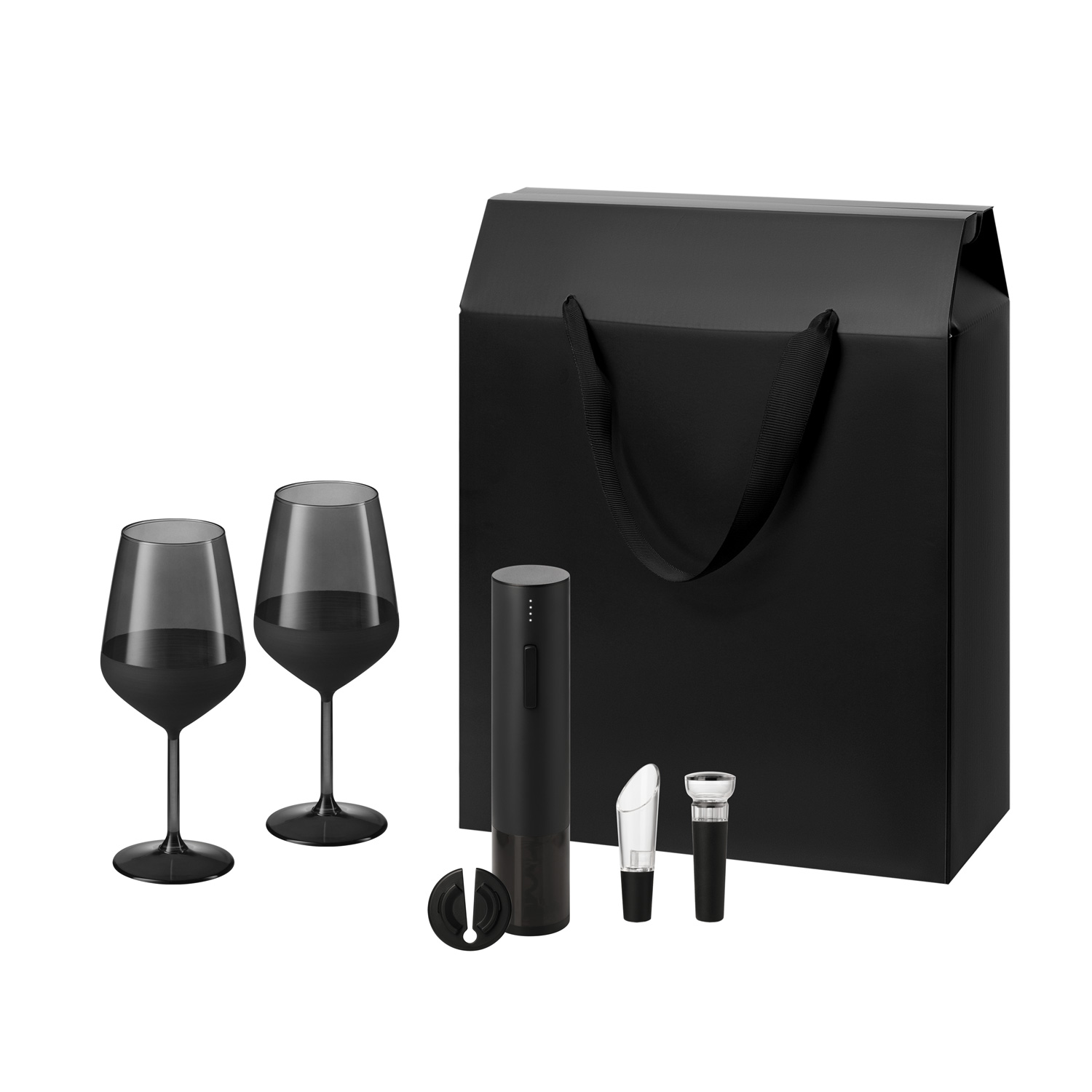 Изображение №1 | Подарочный набор Блэк Эдишн (Black Edition), Сакраменто (Sacramento) (2 бокала + набор для вина)