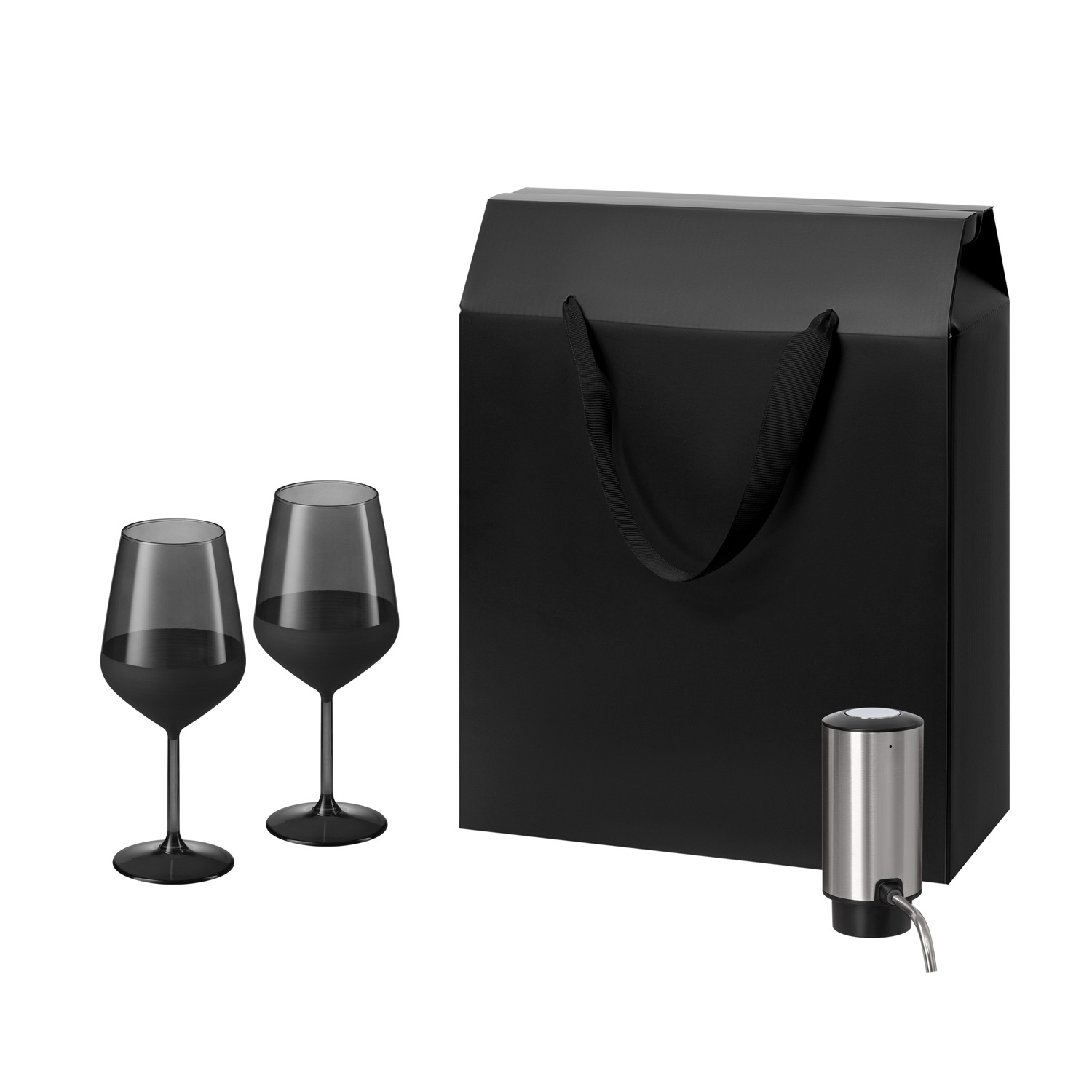 Изображение №1 | Подарочный набор Блэк Эдишн (Black Edition), Данте (Dante) (2 бокала + аэратор для вина)