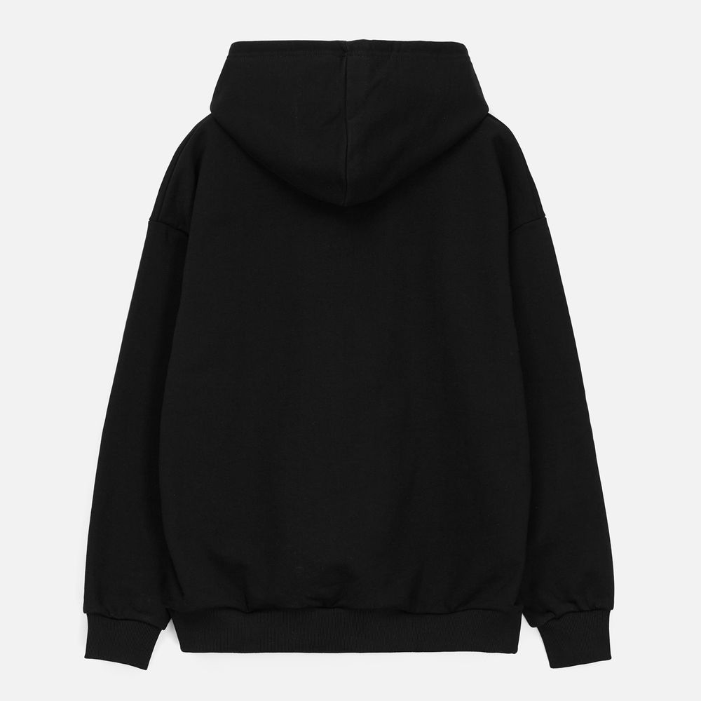 Изображение №2 | Худи унисекс оверсайз Daylero, черное, размер XS/S