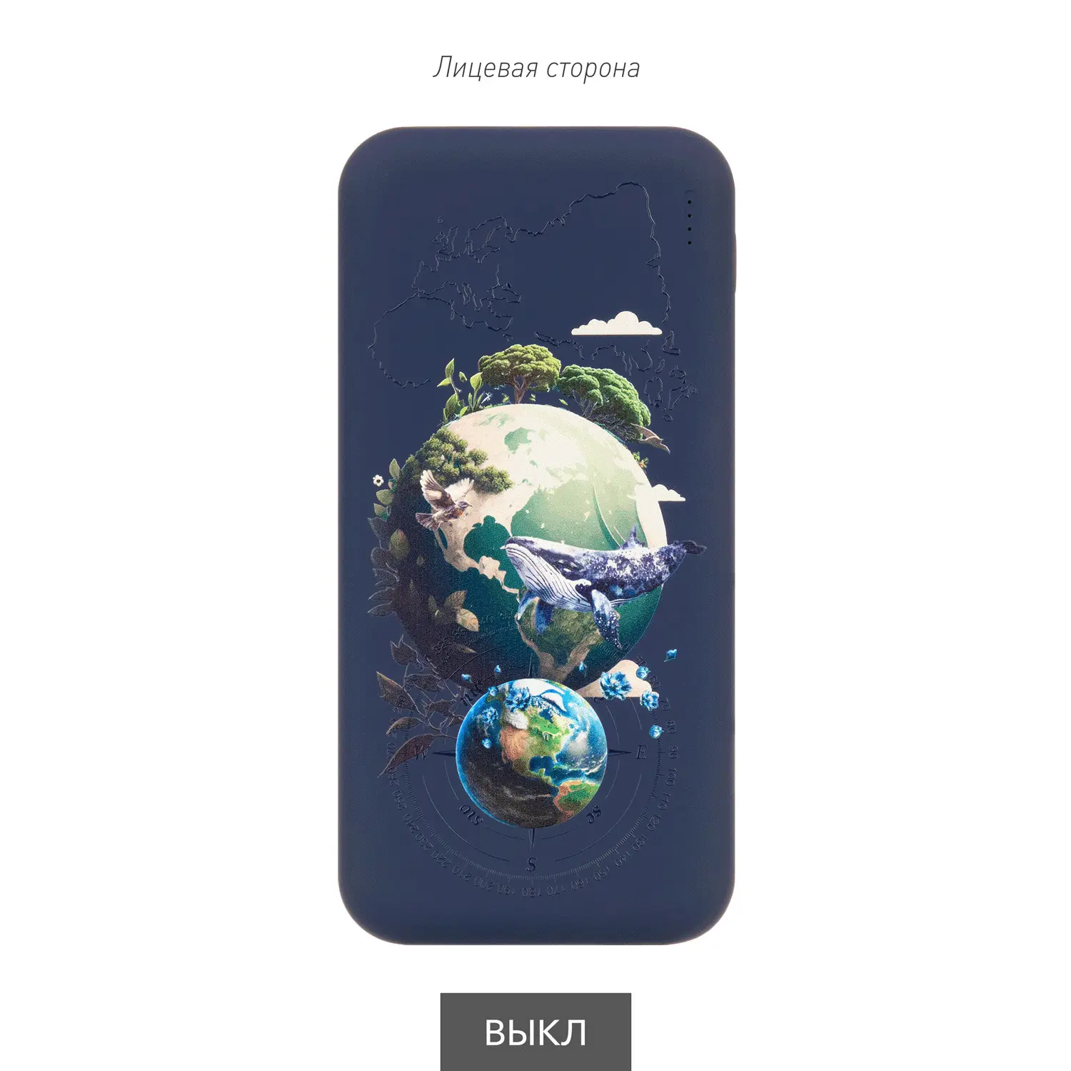 Изображение №8 | Внешний аккумулятор с подсветкой Люче (Luce) 10000 mAh, синий