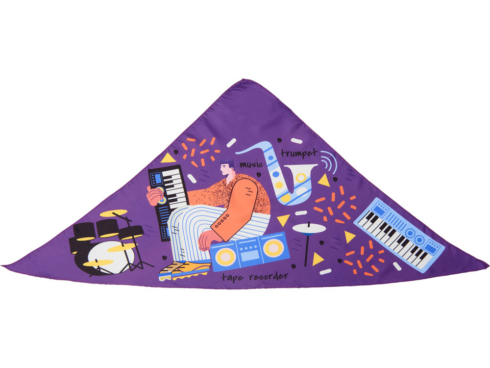 Изображение №1 | Треугольная бандана с возможностью полноцветной печати (разноцветный)