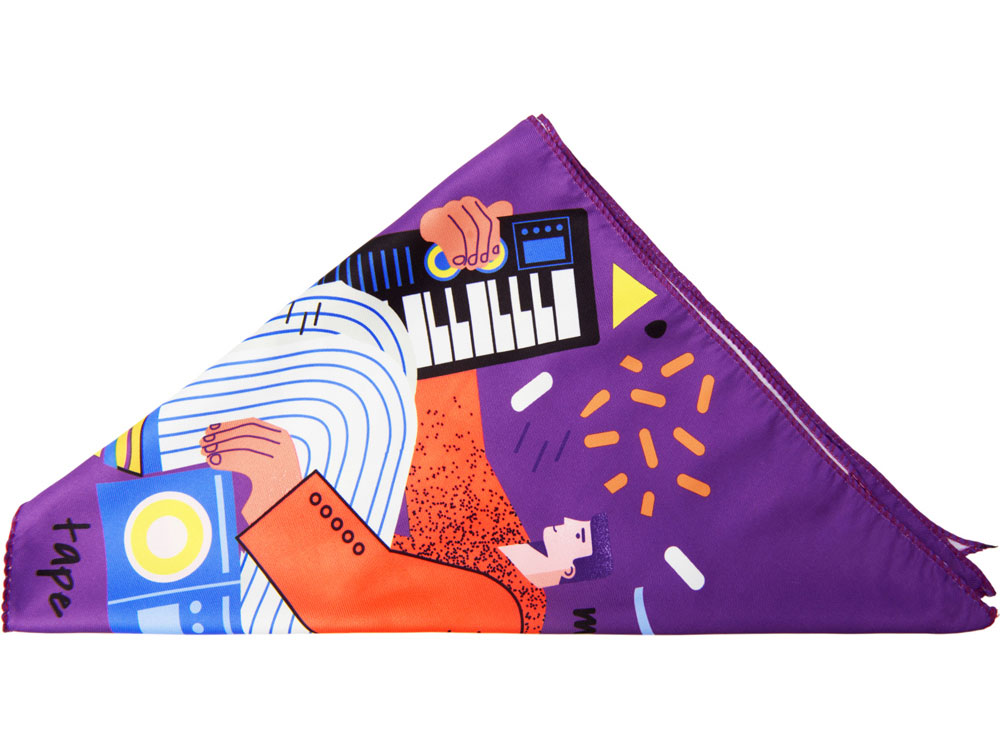 Изображение №3 | Треугольная бандана с возможностью полноцветной печати (разноцветный)