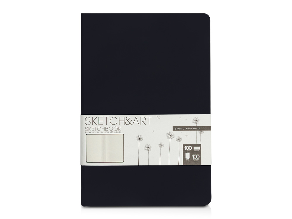 Изображение №1 | Скетчбук «Sketch & Art» 100 г/м2, soft-touch (черный)