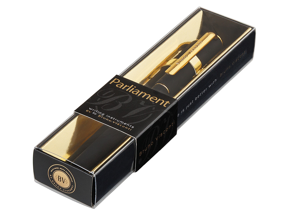 Изображение №4 | Ручка пластиковая шариковая «Parliament» (черный, золотистый)