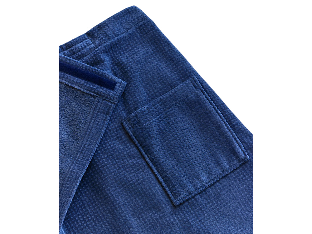 Изображение №2 | Килт мужской, велюровый жаккард (синий)