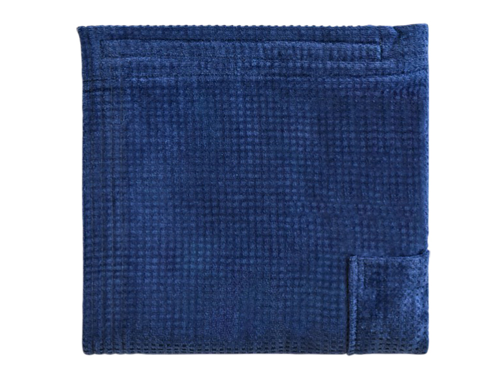 Изображение №4 | Килт мужской, велюровый жаккард (синий)