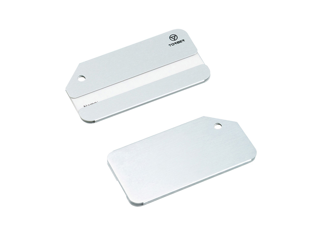 Изображение №2 | Бирка для багажа, 2 шт (серебристый)