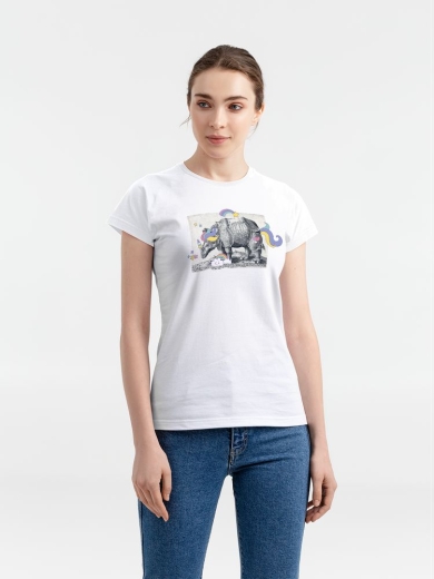 Изображение №1 | Футболка женская Big Dream, белая, размер S