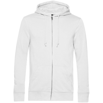 Изображение №1 | Толстовка на молнии с капюшоном унисекс BNC Inspire (Organic), белая, размер XS