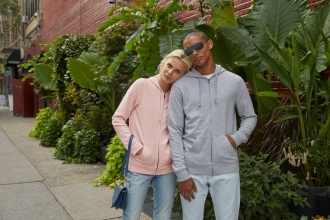 Изображение №6 | Толстовка на молнии с капюшоном унисекс BNC Inspire (Organic), белая, размер XS