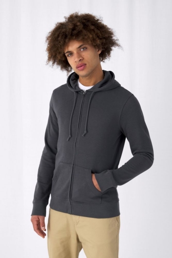 Изображение №4 | Толстовка на молнии с капюшоном унисекс BNC Inspire (Organic), белая, размер XS