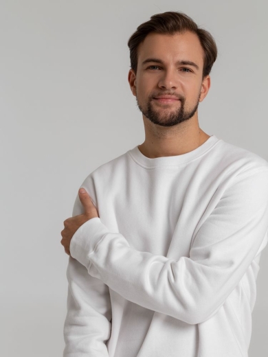 Изображение №6 | Свитшот унисекс King, белый, размер XS