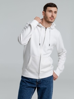 Изображение №8 | Толстовка на молнии с капюшоном унисекс King, белая, размер XS