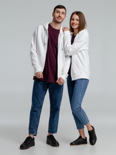 Изображение №12 | Толстовка на молнии с капюшоном унисекс King, белая, размер XS