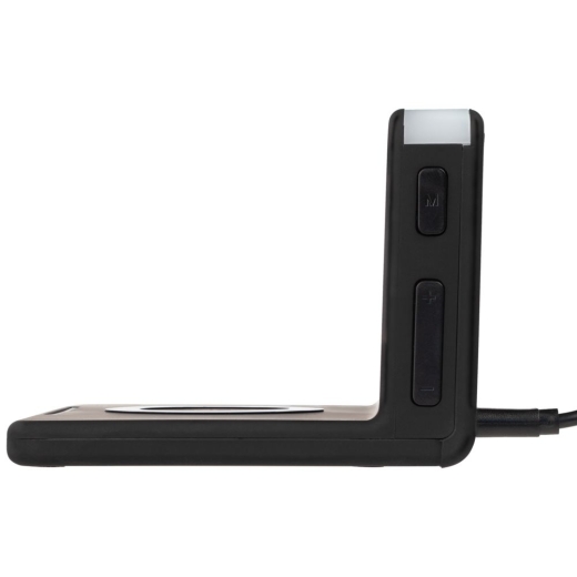 Изображение №4 | Часы настольные с беспроводным зарядным устройством Pitstop, черные