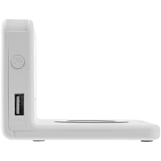 Изображение №5 | Часы настольные с беспроводным зарядным устройством Pitstop, белые