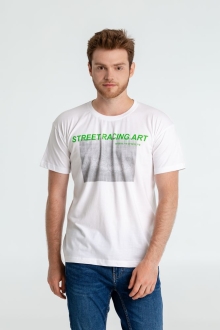 Изображение №1 | Футболка Street Racing Art, белая, размер S