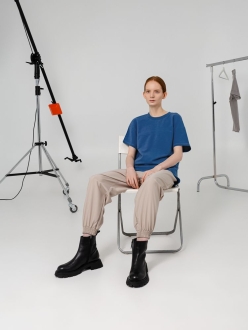 Изображение №2 | Футболка унисекс Kosmos 1.0, синяя, размер S